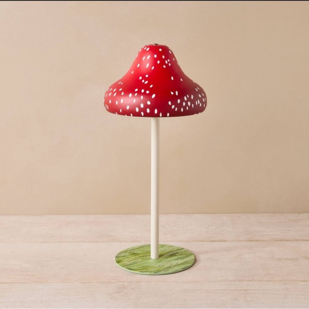 John Derian x Target - novelty Rechargeable LED Mushroom Lamp